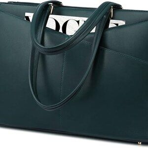 Lovevook - Dark Green Laptop Briefcase Bag NWT